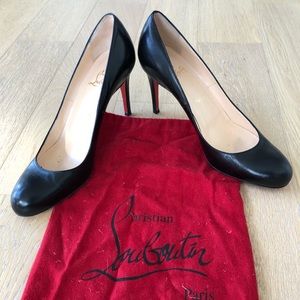 Christian Louboutin Simple Pump 85 Black Leather
